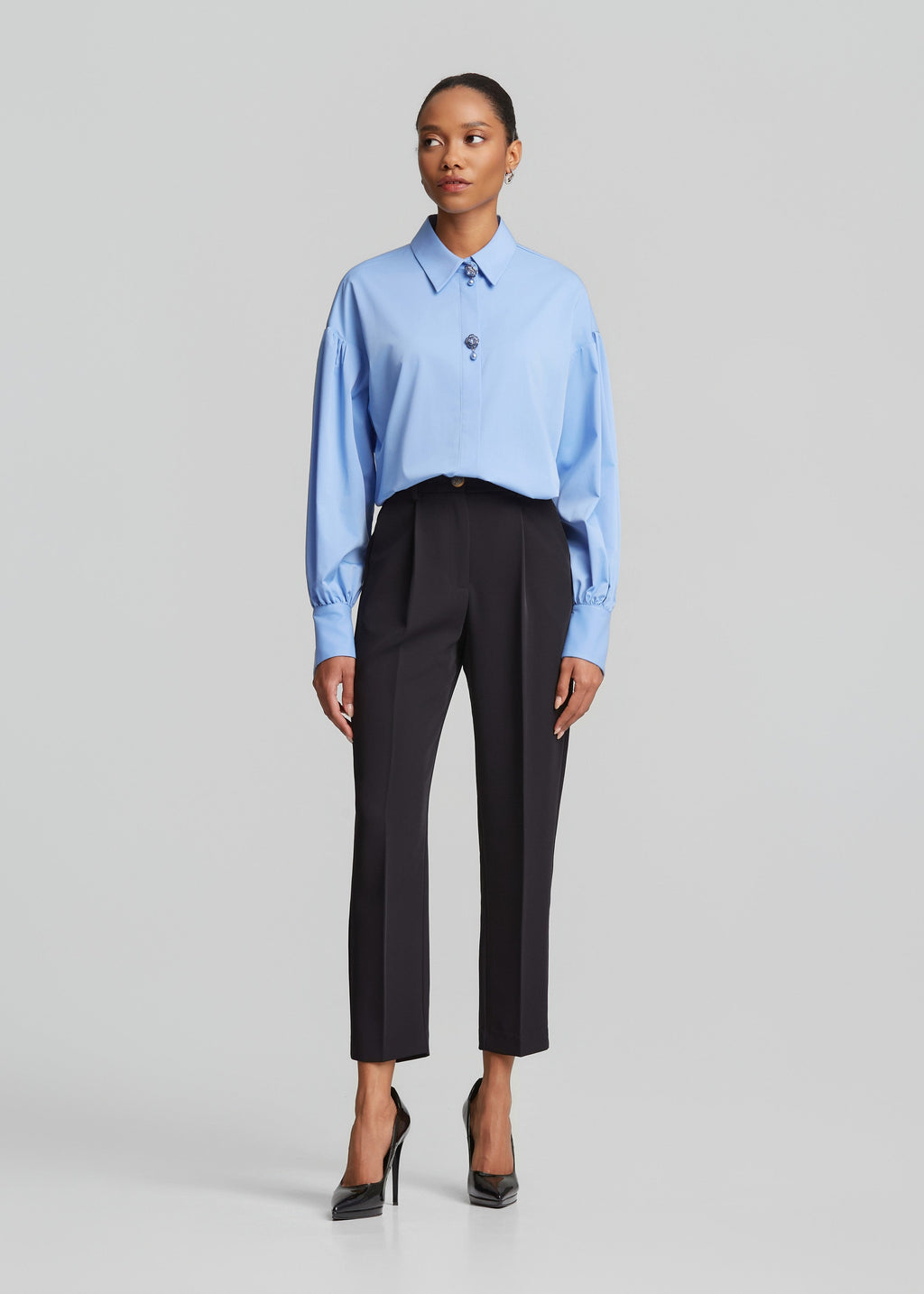 Πουκάμισο από ίνες μπαμπού με καρφίτσες