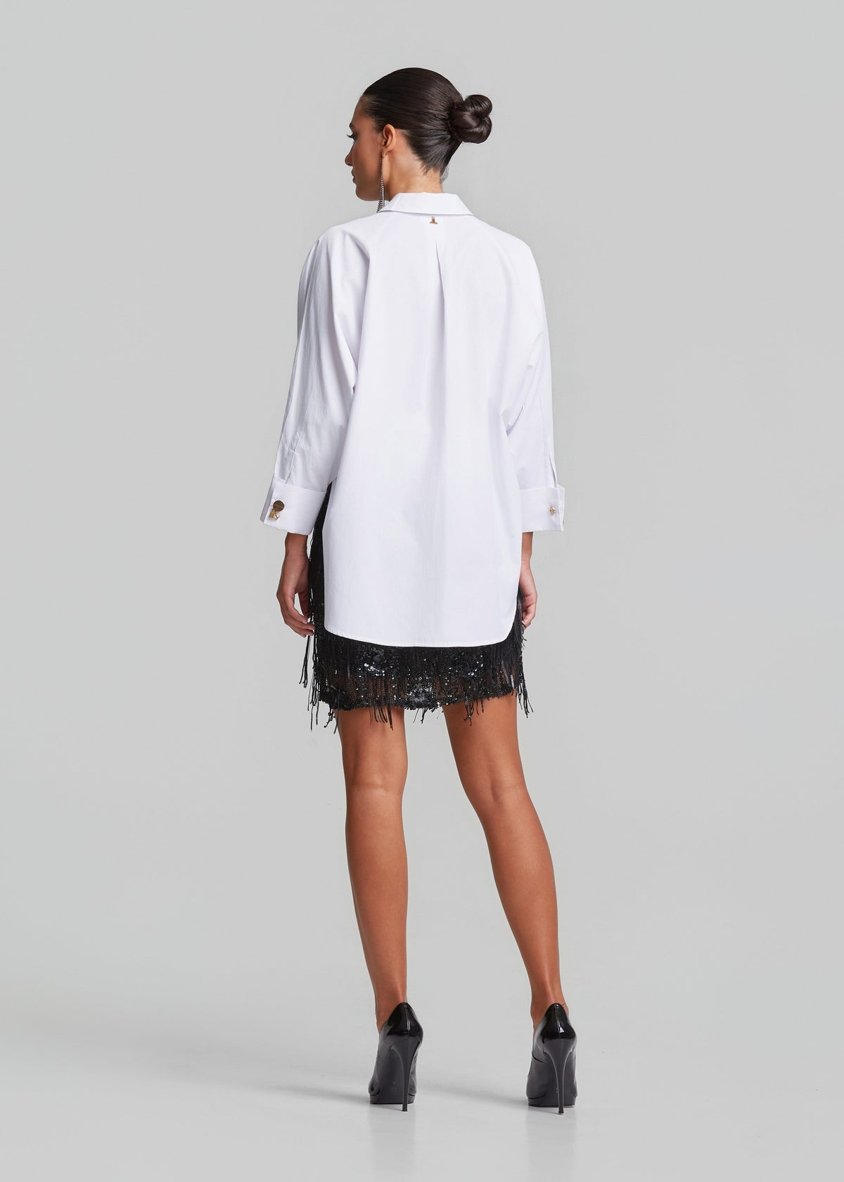 Μεσάτο πουκάμισο με peplum