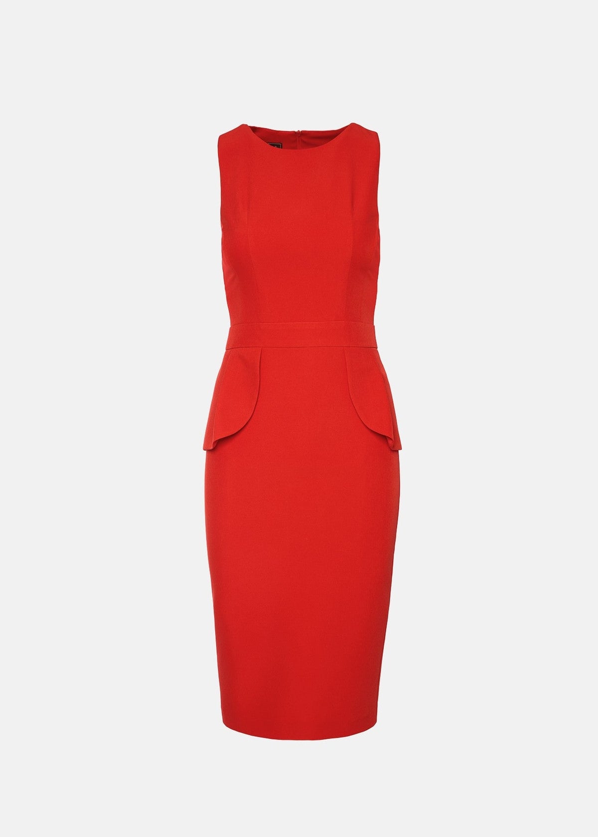 Μίντι φόρεμα με peplum