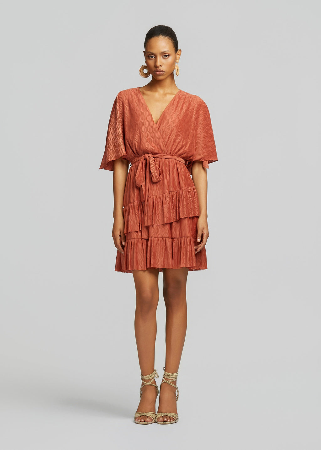 Μίνι φόρεμα με βολάν