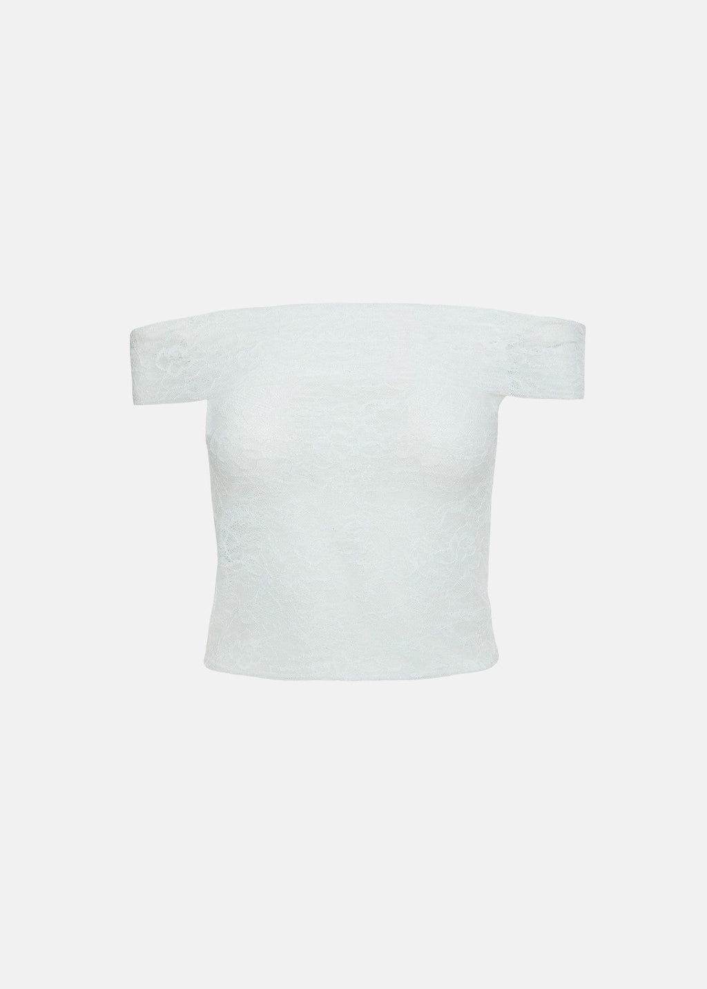 Off shoulder μπλούζα από δαντέλα