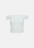 Off shoulder μπλούζα από δαντέλα