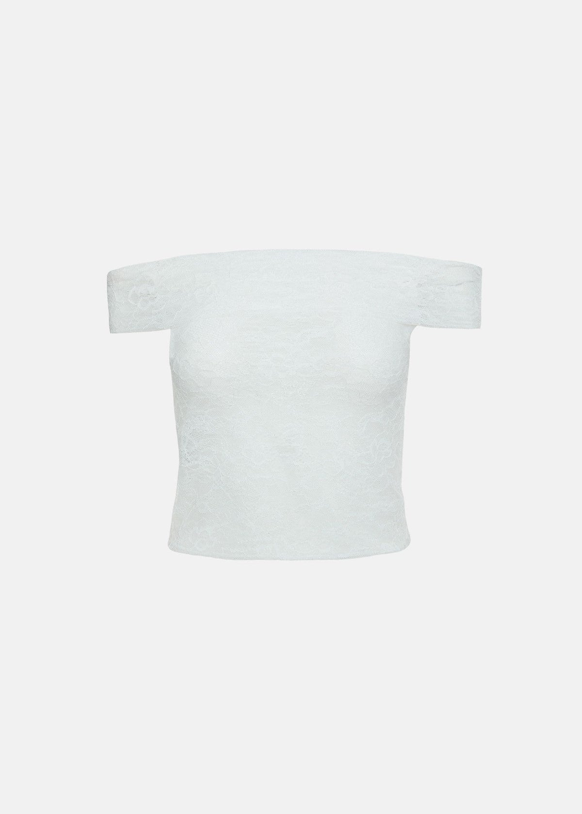 Off shoulder μπλούζα από δαντέλα
