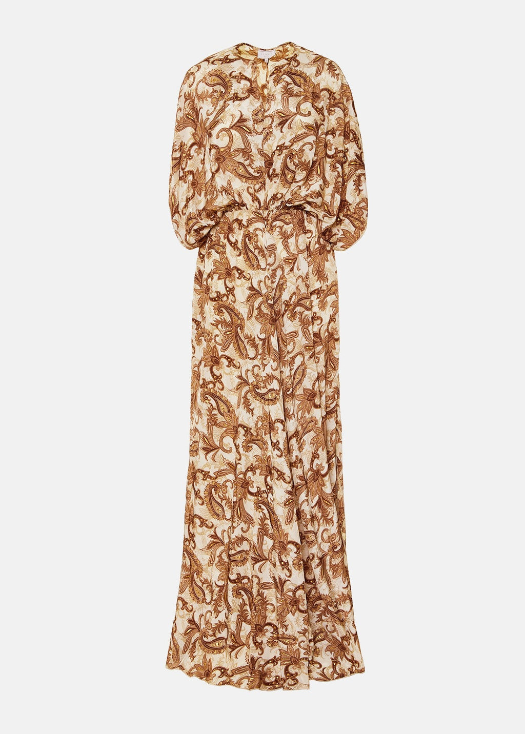 Εμπριμέ μάξι φόρεμα με ανοίγματα